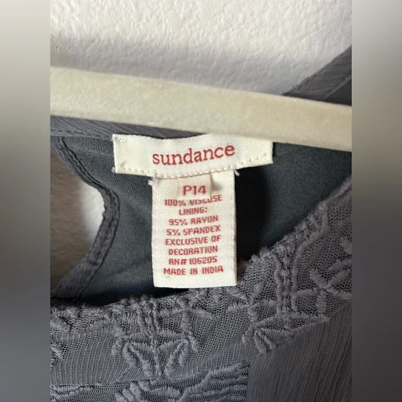 Sundance gray maxi dress size 14P - Picture 10 of 12
